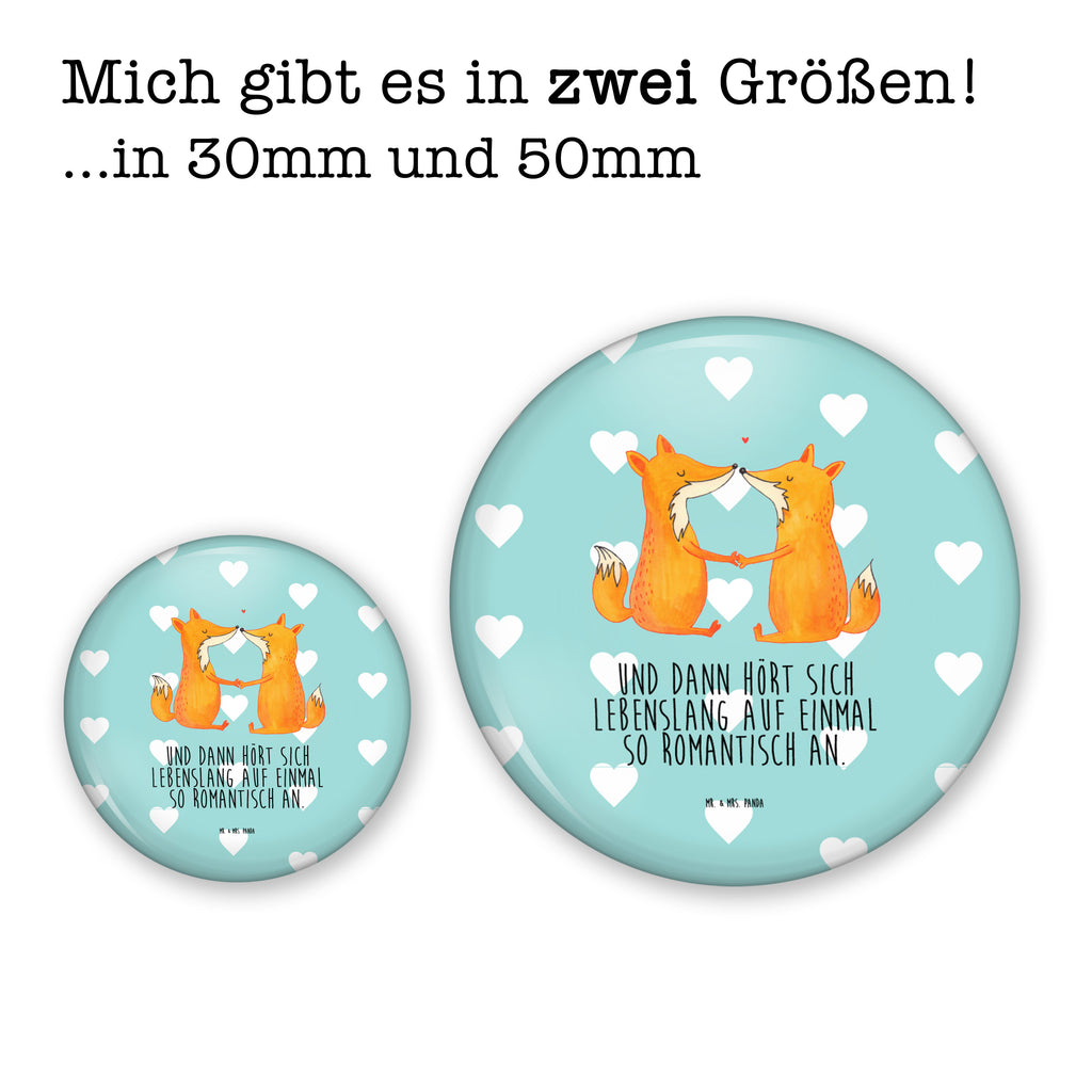 50mm Button Füchse Liebe 50mm Button, Button, Pin, Anstecknadel, Fuchs, Füchse, Fox, Liebe, Liebespaar, Paar, Partner, Freundin, Freund, Ehe, Verlobte, Ehemann, Ehefrau, Liebesbeweis