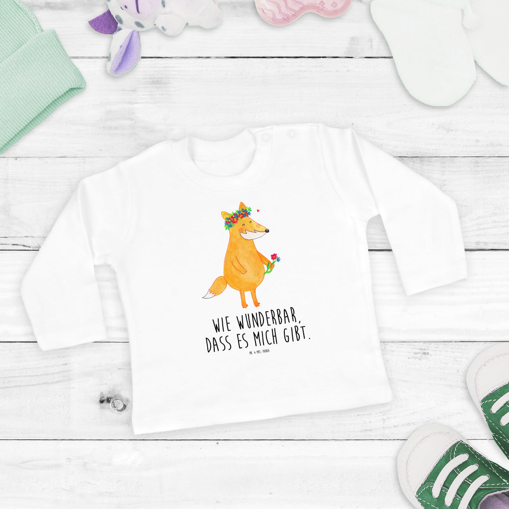 12-18 Monate Baby Longsleeve Fuchs Blumenliebe Mädchen, Jungen, Baby, Langarm, Bio, Kleidung, Fuchs, Füchse, Fox, Liebe, Freundin, Fuchsmädchen, Blumenmädchen, Freundinnen, Liebesbeweis, Blume, Blumen, Motivation, Freude, ich, mich, Selbstliebe