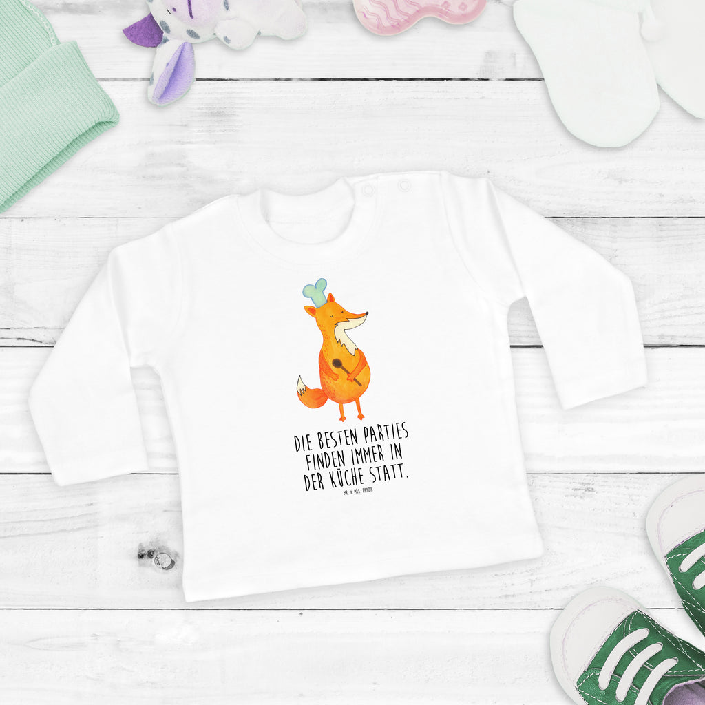 12-18 Monate Baby Longsleeve Fuchs Koch Mädchen, Jungen, Baby, Langarm, Bio, Kleidung, Fuchs, Füchse, Koch Geschenk, Küche Spruch, Küche Deko, Köche, Bäcker, Party Spruch, Spruch lustig, witzig