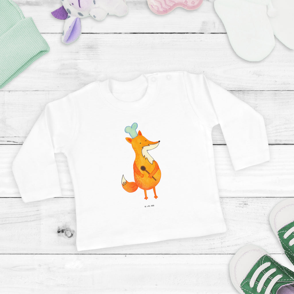 12-18 Monate Baby Longsleeve Fuchs Koch Mädchen, Jungen, Baby, Langarm, Bio, Kleidung, Fuchs, Füchse, Koch Geschenk, Küche Spruch, Küche Deko, Köche, Bäcker, Party Spruch, Spruch lustig, witzig
