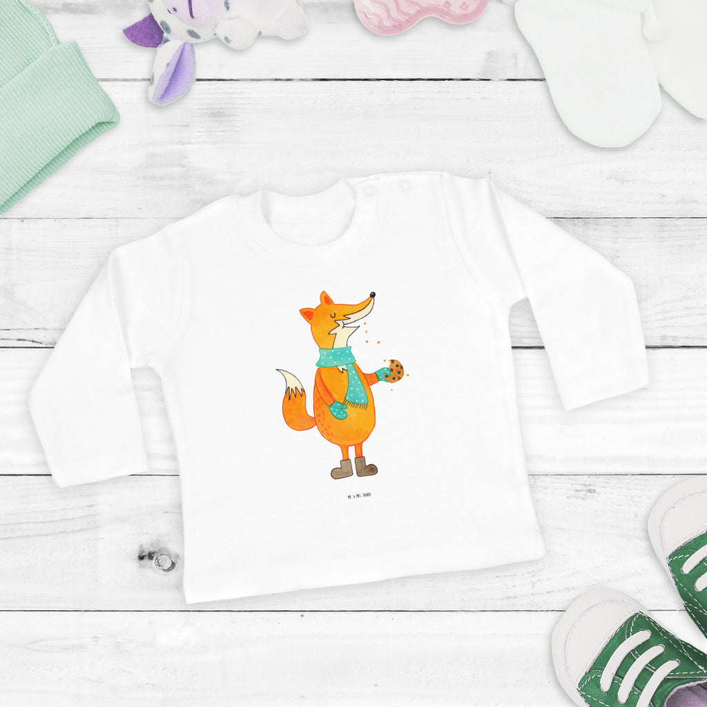 12-18 Monate Baby Longsleeve Fuchs Keks Mädchen, Jungen, Baby, Langarm, Bio, Kleidung, Fuchs, Füchse, Backen Spruch, Kekse, Winter, Weihnachtszeit, Plätzchen, Liebe, Küche Deko