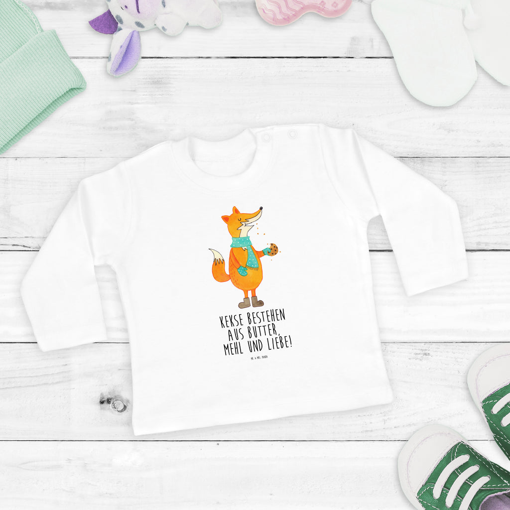 12-18 Monate Baby Longsleeve Fuchs Keks Mädchen, Jungen, Baby, Langarm, Bio, Kleidung, Fuchs, Füchse, Backen Spruch, Kekse, Winter, Weihnachtszeit, Plätzchen, Liebe, Küche Deko