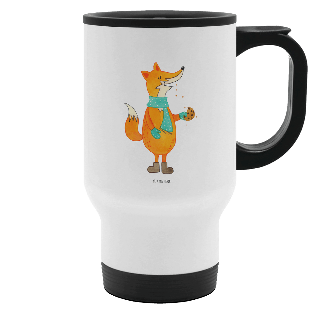 Thermobecher Fuchs Keks Thermobecher, To Go Becher, Thermotasse, Kaffeebecher, Isolierbecher, Thermobecher To Go, Warmhaltetasse, Edelstahlbecher, Reisebecher, Tasse mit Deckel, Thermobecher für 400 ml, Kaffeetasse zum Mitnehmen, Tasse zum Mitnehmen, Spülmaschinenfest, Fuchs, Füchse, Backen Spruch, Kekse, Winter, Weihnachtszeit, Plätzchen, Liebe, Küche Deko
