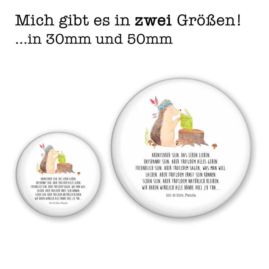 50mm Button Igel Indianer 50mm Button, Button, Pin, Anstecknadel, Waldtiere, Tiere, Igel, Indianer, Abenteuer, Lagerfeuer, Camping