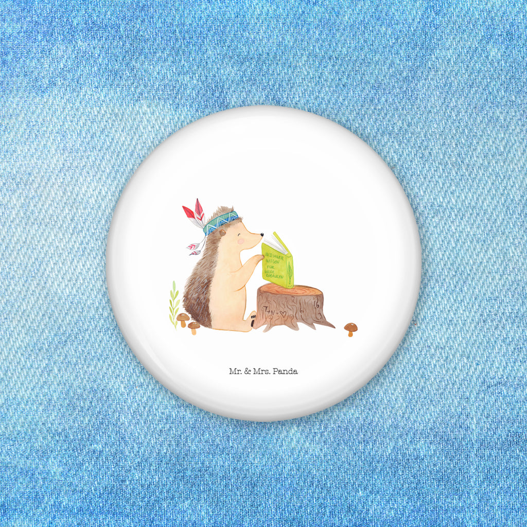 50mm Button Igel Indianer 50mm Button, Button, Pin, Anstecknadel, Waldtiere, Tiere, Igel, Indianer, Abenteuer, Lagerfeuer, Camping