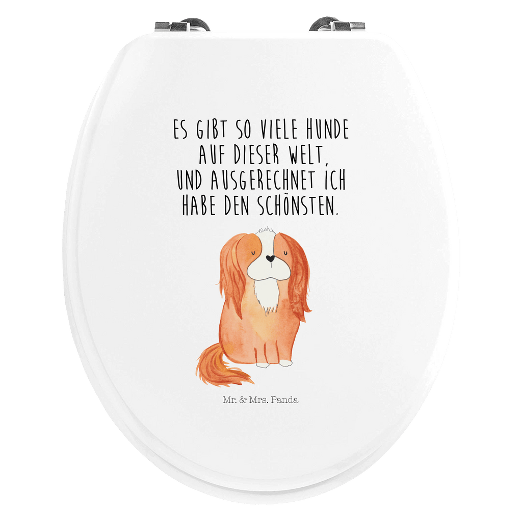 Motiv WC Sitz Cavalier King Charles Spaniel Klobrille, Klodeckel, Toilettendeckel, WC-Sitz, Toilette, Hund, Hundemotiv, Haustier, Hunderasse, Tierliebhaber, Hundebesitzer, Sprüche, Cavalier King Charles Spaniel, Cockerspaniel, Spaniel, Spruch, schönster Hund