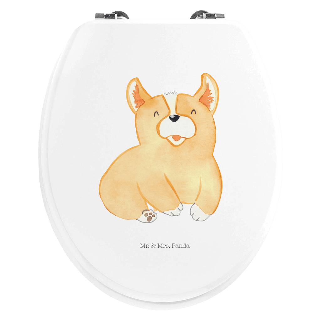 Motiv WC Sitz Corgie Klobrille, Klodeckel, Toilettendeckel, WC-Sitz, Toilette, Hund, Hundemotiv, Haustier, Hunderasse, Tierliebhaber, Hundebesitzer, Sprüche, Corgie, Welsh Corgie Pembroke, britisch, Motivation, Spruch, Hundespruch, Lebensfreude