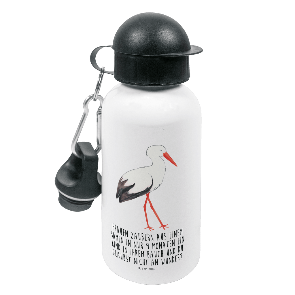 Kindertrinkflasche Storch Kindertrinkflasche, Kinder Trinkflasche, Trinkflasche, Flasche, Kinderflasche, Kinder, Kids, Kindergarten Flasche, Grundschule, Jungs, Mädchen, Tiermotive, Gute Laune, lustige Sprüche, Tiere, Storch, Störche, Schwangerschaft, Geburt, Mutter, Mütter, Mutter werden, Schwanger, Babybauch, Baby
