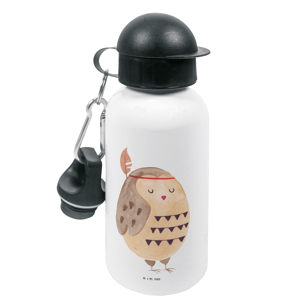 Kindertrinkflasche Eule Federschmuck Kindertrinkflasche, Kinder Trinkflasche, Trinkflasche, Flasche, Kinderflasche, Kinder, Kids, Kindergarten Flasche, Grundschule, Jungs, Mädchen, Eule, Eule Deko, Owl, Das Leben ist ein Abenteuer, Reisespruch, Federschmuck, Dekoration