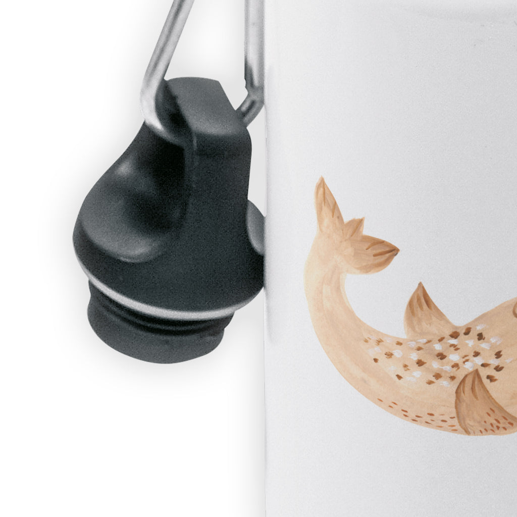 Kindertrinkflasche Robbe liegend Kindertrinkflasche, Kinder Trinkflasche, Trinkflasche, Flasche, Kinderflasche, Kinder, Kids, Kindergarten Flasche, Grundschule, Jungs, Mädchen, Tiermotive, Gute Laune, lustige Sprüche, Tiere, Robbe, Robben, Seehund, Strand, Meerestier, Ostsee, Nordsee, Lachen, Freude