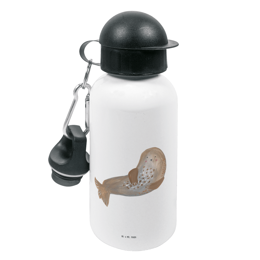 Kindertrinkflasche Robbe lachend Kindertrinkflasche, Kinder Trinkflasche, Trinkflasche, Flasche, Kinderflasche, Kinder, Kids, Kindergarten Flasche, Grundschule, Jungs, Mädchen, Tiermotive, Gute Laune, lustige Sprüche, Tiere, Robbe, Robben, Seehund, Strand, Meerestier, Ostsee, Nordsee