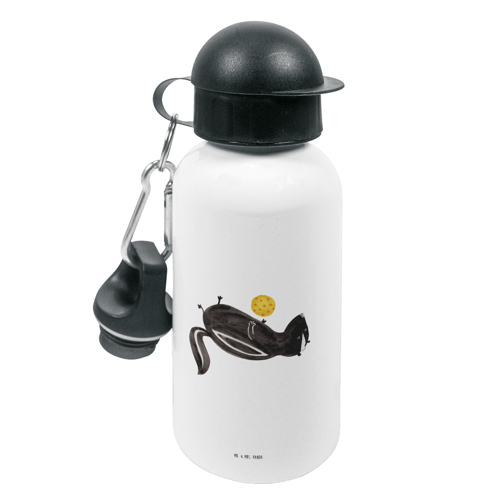 Kindertrinkflasche Stinktier Ball Kindertrinkflasche, Kinder Trinkflasche, Trinkflasche, Flasche, Kinderflasche, Kinder, Kids, Kindergarten Flasche, Grundschule, Jungs, Mädchen, Stinktier, Skunk, Wildtier, Raubtier, Stinker, Stinki, verspielt, Weisheit