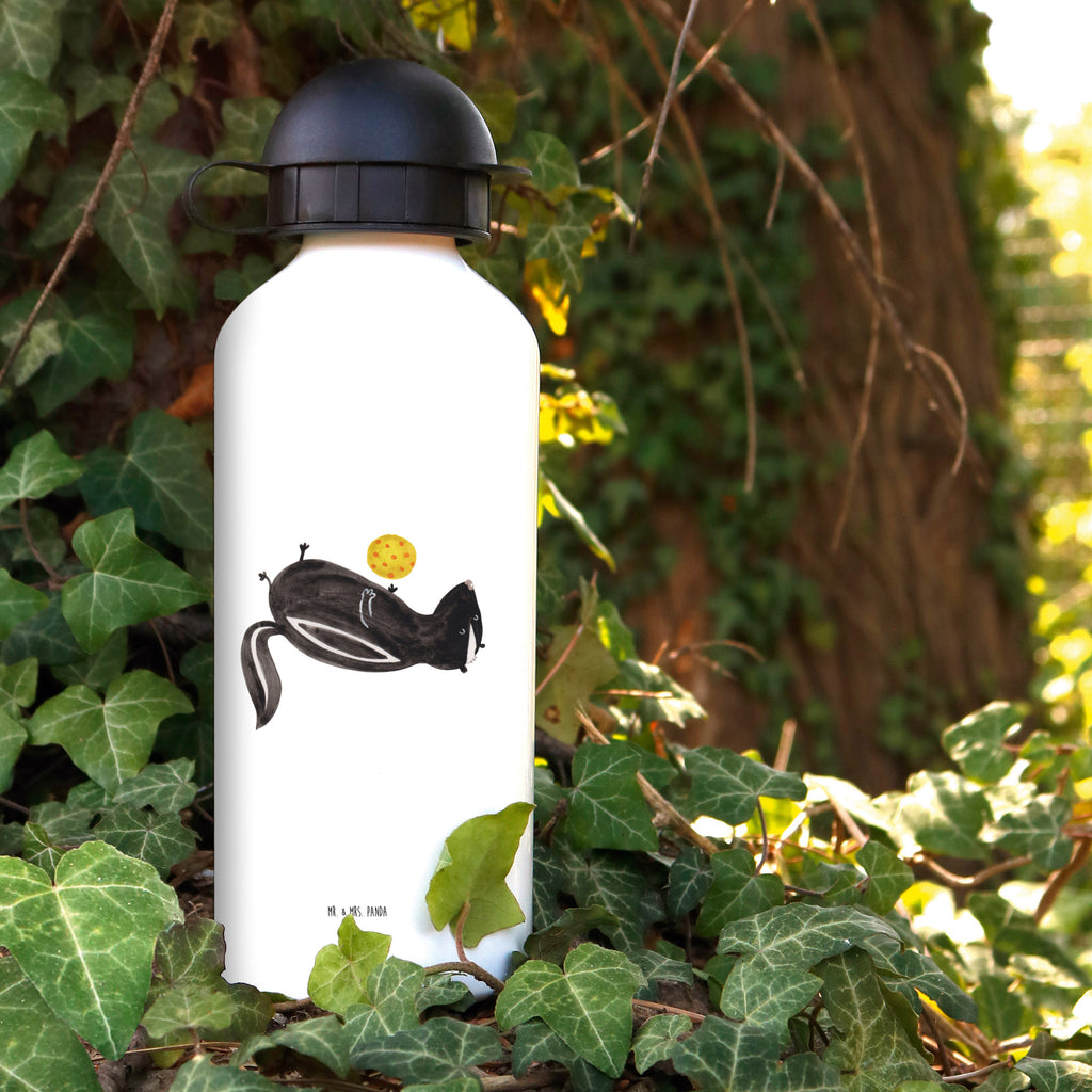 Kindertrinkflasche Stinktier Ball Kindertrinkflasche, Kinder Trinkflasche, Trinkflasche, Flasche, Kinderflasche, Kinder, Kids, Kindergarten Flasche, Grundschule, Jungs, Mädchen, Stinktier, Skunk, Wildtier, Raubtier, Stinker, Stinki, verspielt, Weisheit