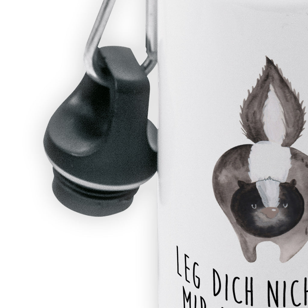Kindertrinkflasche Stinktier Angriff Kindertrinkflasche, Kinder Trinkflasche, Trinkflasche, Flasche, Kinderflasche, Kinder, Kids, Kindergarten Flasche, Grundschule, Jungs, Mädchen, Stinktier, Skunk, Wildtier, Raubtier, Stinker, Stinki, wütend, Drohung