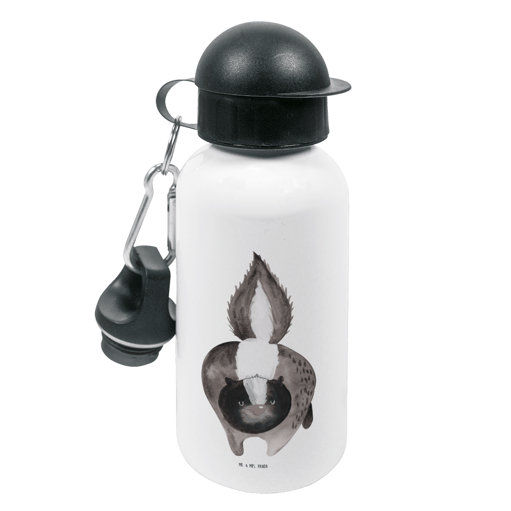 Kindertrinkflasche Stinktier Angriff Kindertrinkflasche, Kinder Trinkflasche, Trinkflasche, Flasche, Kinderflasche, Kinder, Kids, Kindergarten Flasche, Grundschule, Jungs, Mädchen, Stinktier, Skunk, Wildtier, Raubtier, Stinker, Stinki, wütend, Drohung