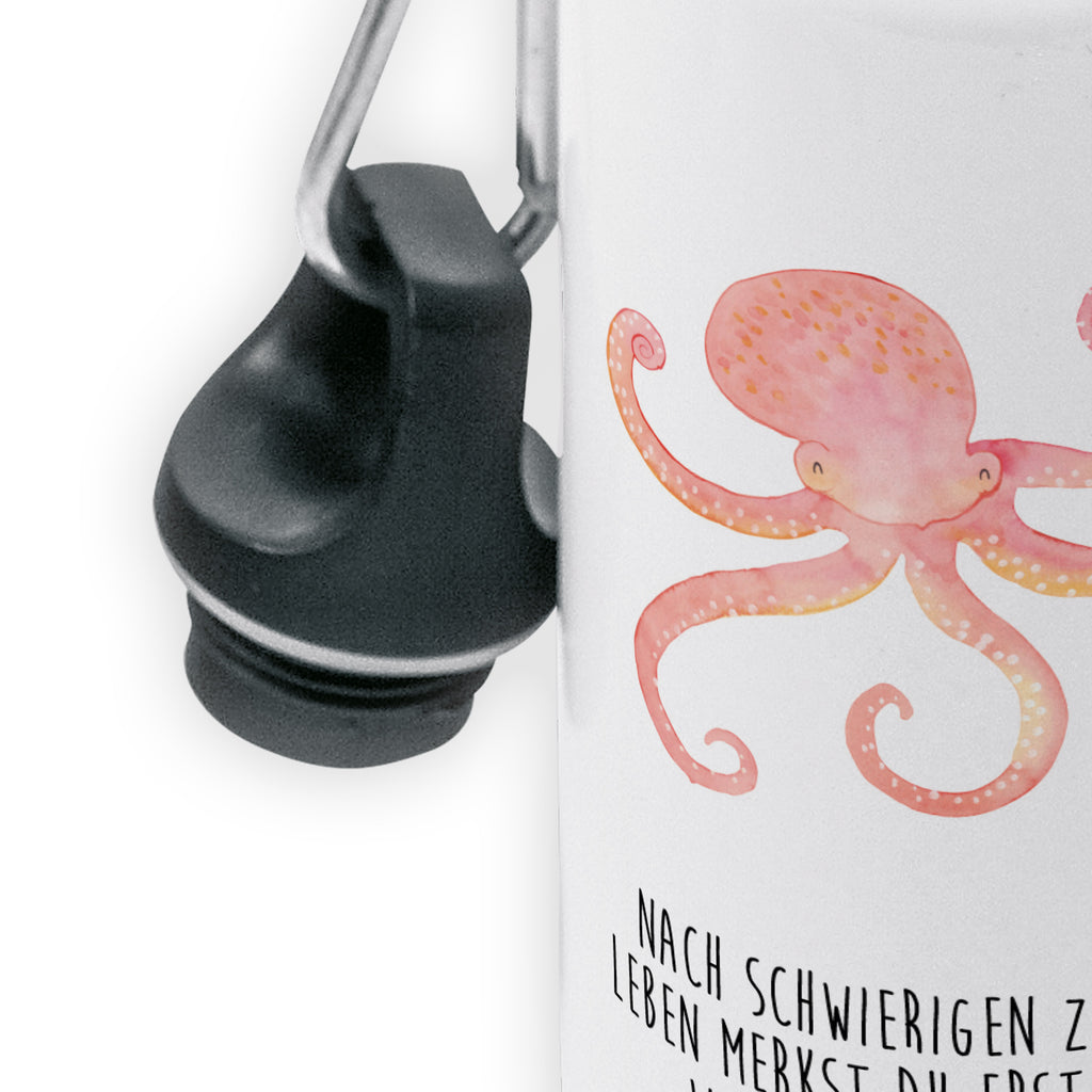 Kindertrinkflasche Tintenfisch Kindertrinkflasche, Kinder Trinkflasche, Trinkflasche, Flasche, Kinderflasche, Kinder, Kids, Kindergarten Flasche, Grundschule, Jungs, Mädchen, Tiermotive, Gute Laune, lustige Sprüche, Tiere, Meer, Meerestier, Krake, Tintenfisch, Arme, Wasser, Ozean