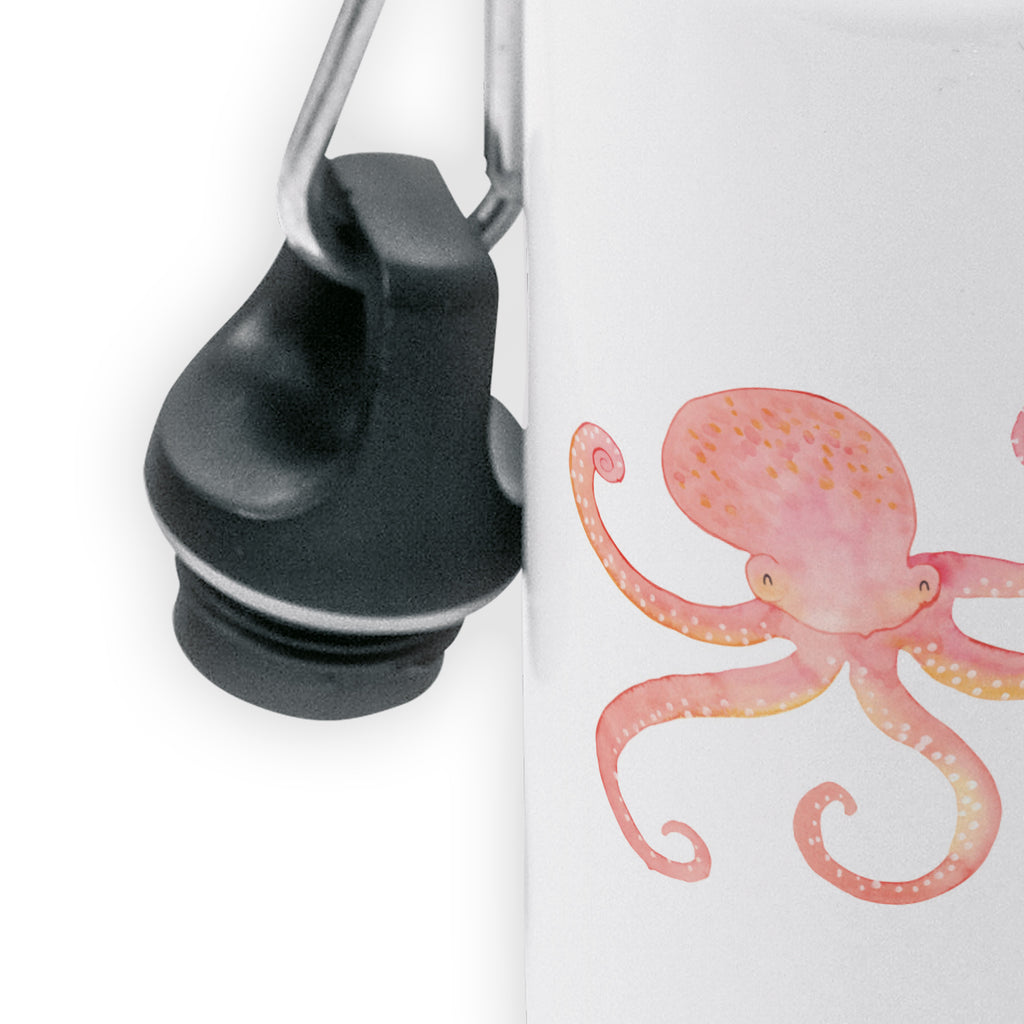 Kindertrinkflasche Tintenfisch Kindertrinkflasche, Kinder Trinkflasche, Trinkflasche, Flasche, Kinderflasche, Kinder, Kids, Kindergarten Flasche, Grundschule, Jungs, Mädchen, Tiermotive, Gute Laune, lustige Sprüche, Tiere, Meer, Meerestier, Krake, Tintenfisch, Arme, Wasser, Ozean