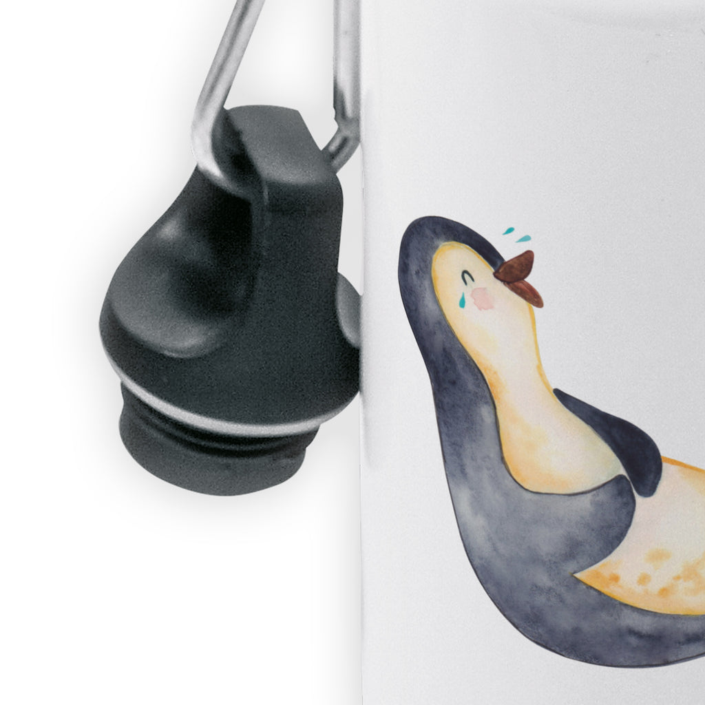 Kindertrinkflasche Pinguin lachend Kindertrinkflasche, Kinder Trinkflasche, Trinkflasche, Flasche, Kinderflasche, Kinder, Kids, Kindergarten Flasche, Grundschule, Jungs, Mädchen, Pinguin, Pinguine, lustiger Spruch, Optimismus, Fröhlich, Lachen, Humor, Fröhlichkeit