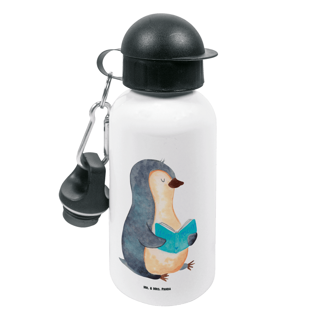 Kindertrinkflasche Pinguin Buch Kindertrinkflasche, Kinder Trinkflasche, Trinkflasche, Flasche, Kinderflasche, Kinder, Kids, Kindergarten Flasche, Grundschule, Jungs, Mädchen, Pinguin, Pinguine, Buch, Lesen, Bücherwurm, Nichtstun, Faulenzen, Ferien, Urlaub, Freizeit