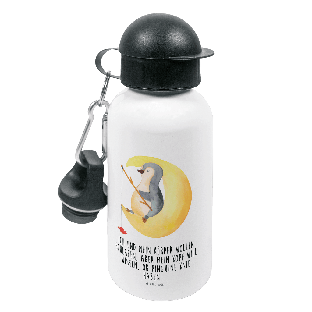 Kindertrinkflasche Pinguin Mond Kindertrinkflasche, Kinder Trinkflasche, Trinkflasche, Flasche, Kinderflasche, Kinder, Kids, Kindergarten Flasche, Grundschule, Jungs, Mädchen, Pinguin, Pinguine, Spruch, schlafen, Nachtruhe, Einschlafen, Schlafzimmer, Schlafstörungen, Gästezimmer