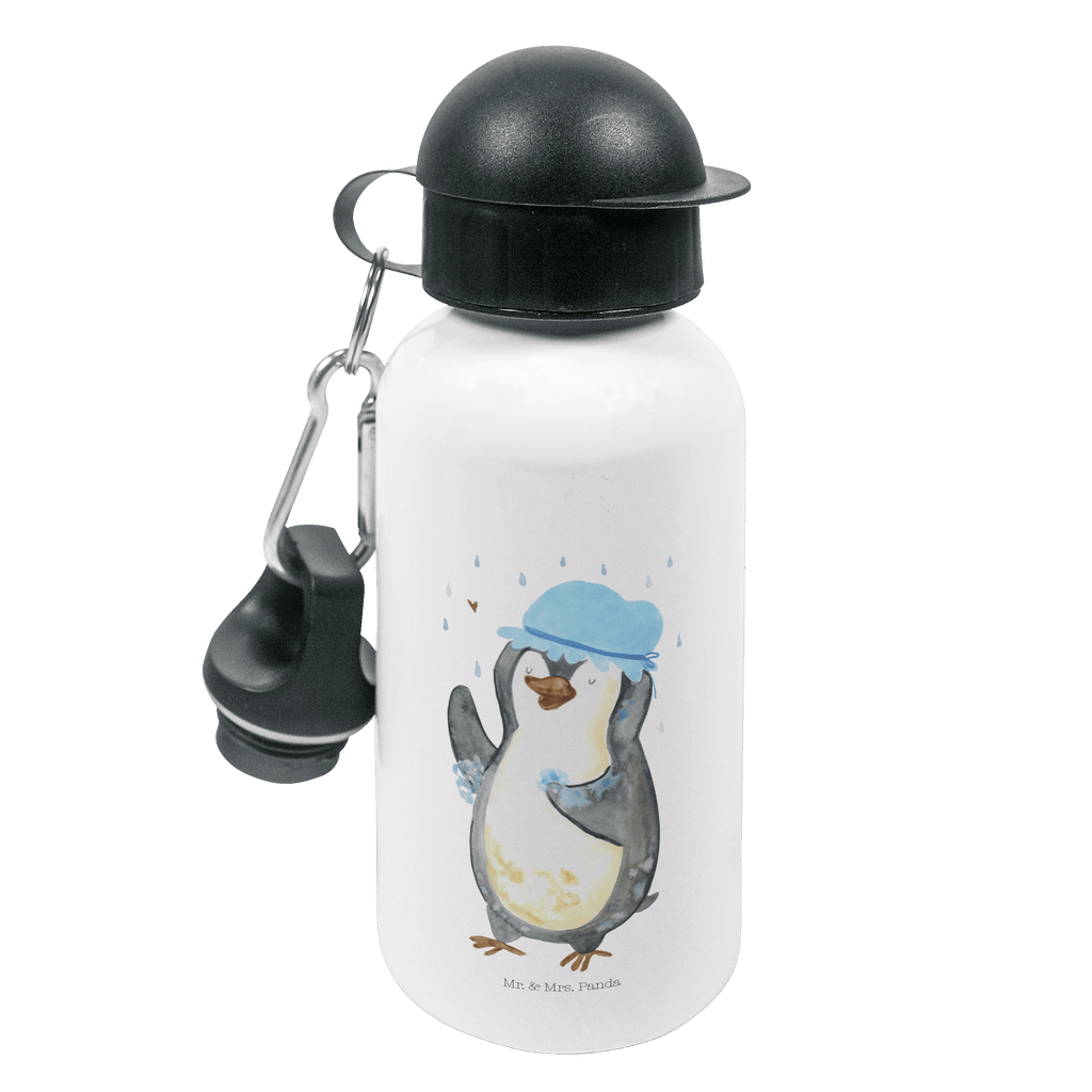 Kindertrinkflasche Pinguin duscht Kindertrinkflasche, Kinder Trinkflasche, Trinkflasche, Flasche, Kinderflasche, Kinder, Kids, Kindergarten Flasche, Grundschule, Jungs, Mädchen, Pinguin, Pinguine, Dusche, duschen, Lebensmotto, Motivation, Neustart, Neuanfang, glücklich sein
