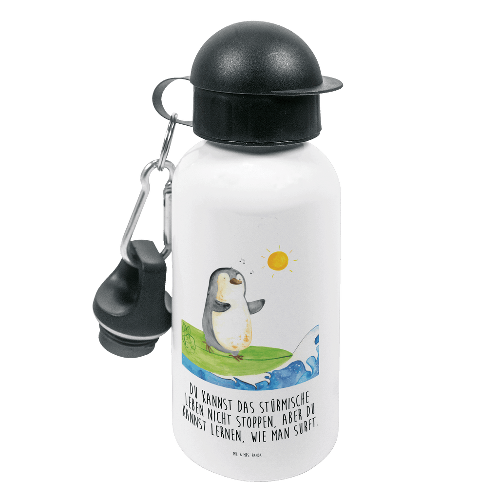Kindertrinkflasche Pinguin Surfer Kindertrinkflasche, Kinder Trinkflasche, Trinkflasche, Flasche, Kinderflasche, Kinder, Kids, Kindergarten Flasche, Grundschule, Jungs, Mädchen, Pinguin, Pinguine, surfen, Surfer, Hawaii, Urlaub, Wellen, Wellen reiten, Portugal
