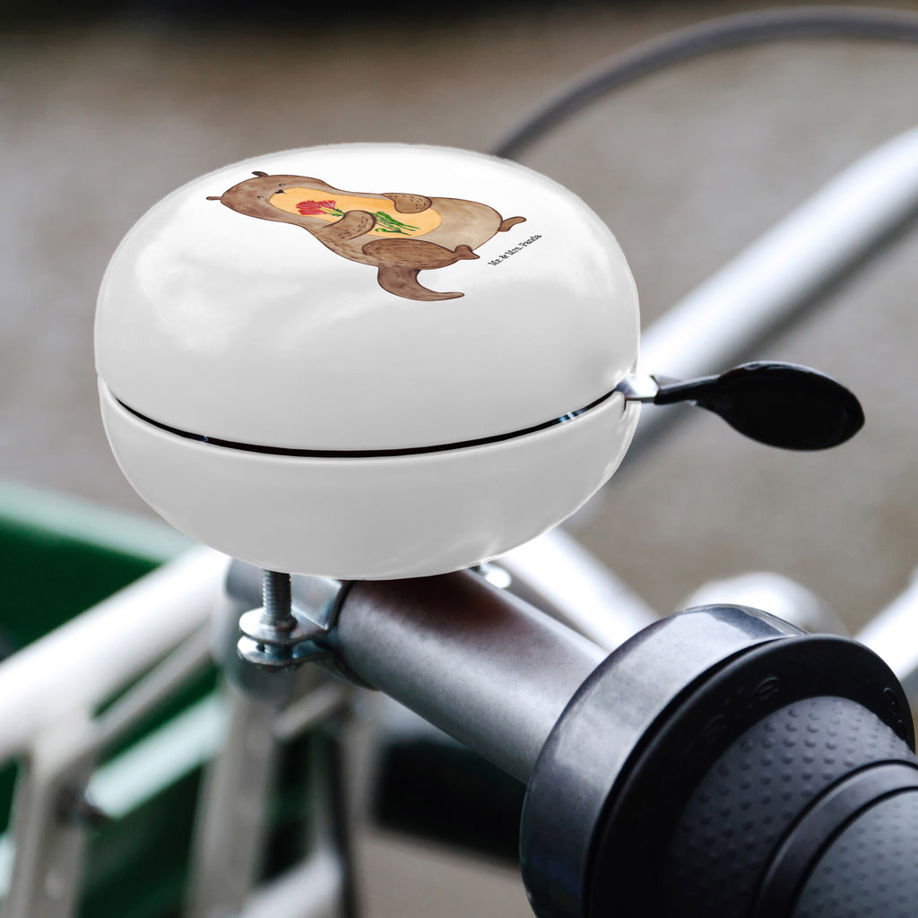 XL Fahrradklingel Otter Blumenstrauß Fahrradklingel, Fahrradglocke, Fahrrad, Mountainbike, Lenker, Laut, Motiv, Klang, Otter, Fischotter, Seeotter, Otter Seeotter See Otter