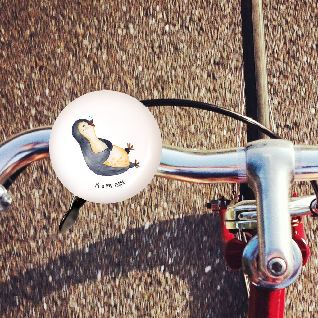 XL Fahrradklingel Pinguin lachend Fahrradklingel, Fahrradglocke, Fahrrad, Mountainbike, Lenker, Laut, Motiv, Klang, Pinguin, Pinguine, lustiger Spruch, Optimismus, Fröhlich, Lachen, Humor, Fröhlichkeit