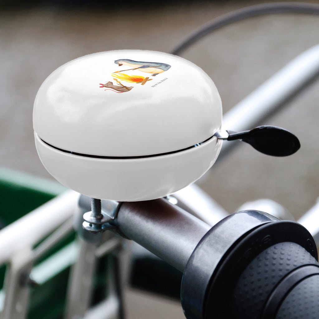 XL Fahrradklingel Pinguin Lagerfeuer Fahrradklingel, Fahrradglocke, Fahrrad, Mountainbike, Lenker, Laut, Motiv, Klang, Pinguin, Maus, Pinguine, Lagerfeuer, Leben, Arbeit, Job, Motivation, Büro, Büroalltag, Lebensspruch, Lebensmotivation, Neustart, Liebe, grillen, Feuer, Marshmallows