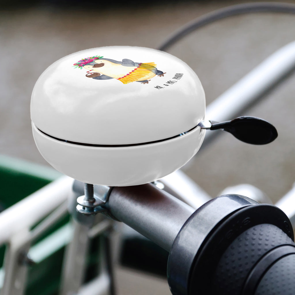 XL Fahrradklingel Pinguin Kokosnuss Fahrradklingel, Fahrradglocke, Fahrrad, Mountainbike, Lenker, Laut, Motiv, Klang, Pinguin, Aloha, Hawaii, Urlaub, Kokosnuss, Pinguine