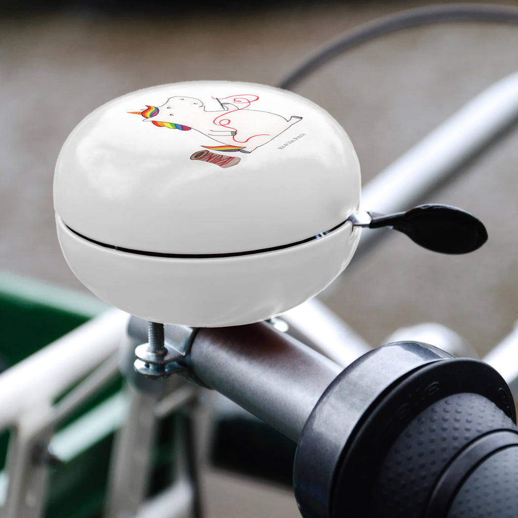 XL Fahrradklingel Einhorn Näherin Fahrradklingel, Fahrradglocke, Fahrrad, Mountainbike, Lenker, Laut, Motiv, Klang, Einhorn, Einhörner, Einhorn Deko, Pegasus, Unicorn, Näherin, nähen, Mädchen, Freundin, Häkeln, Stricken, basteln, Nähzimmer