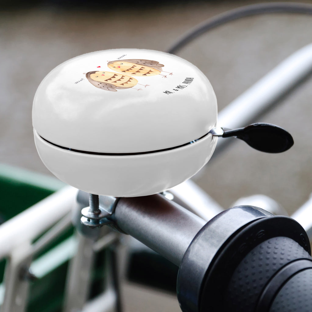 XL Fahrradklingel Eule Liebe Fahrradklingel, Fahrradglocke, Fahrrad, Mountainbike, Lenker, Laut, Motiv, Klang, Eule, Eule Deko, Liebe, Hochzeit Spruch, Owl, All you need is love, Liebe Spruch, Freundin Geschenk, Freund, Wortspiel lustig