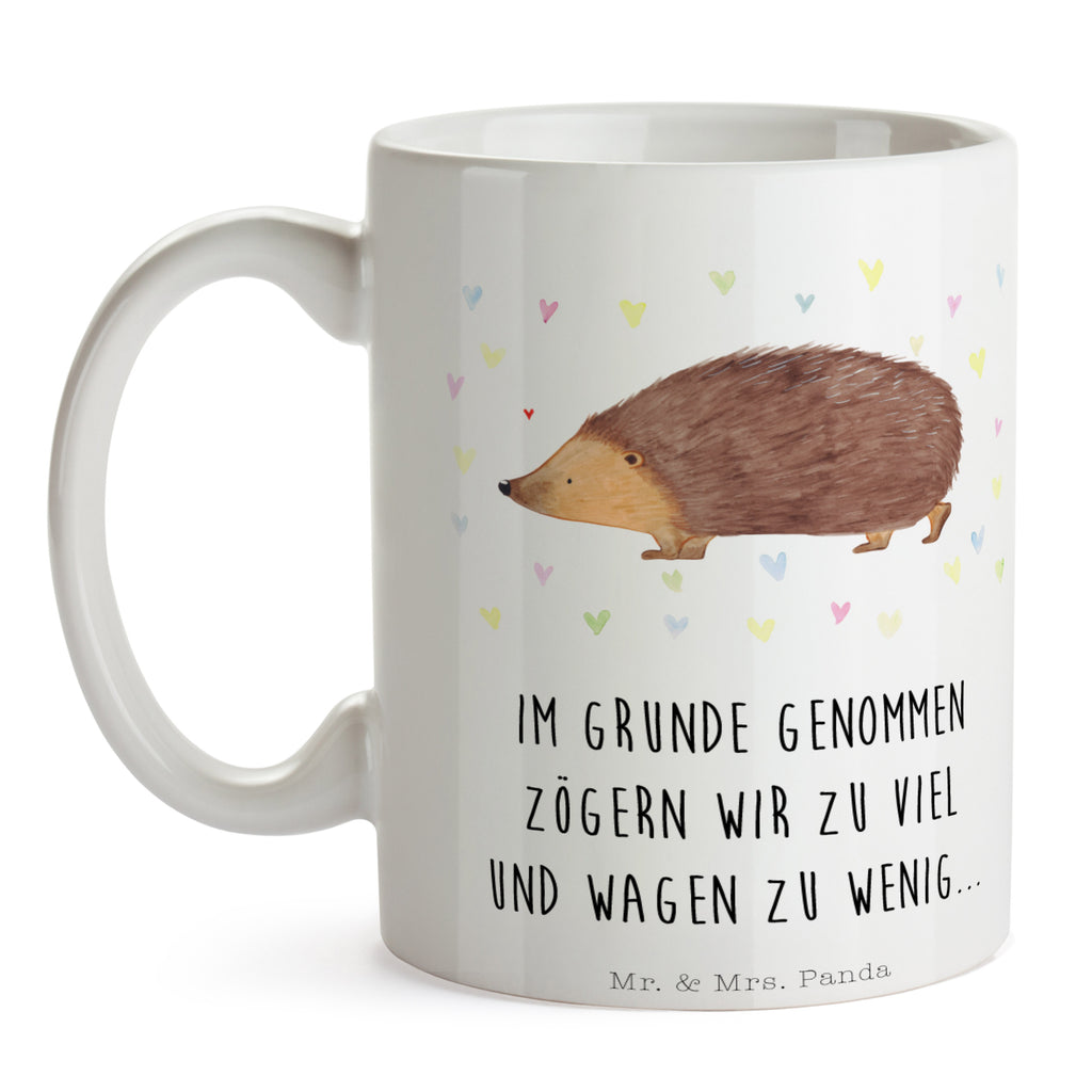Tasse Igel Herzen Liebe, Herz, Herzen, Igel, Vertrauen, Kuss, Leben Becher, Kaffeetasse, Kaffeebecher, Tee, Frühstück, Büro  süße Tiermotive, gute Laune, lustige Sprüche, Tiere
