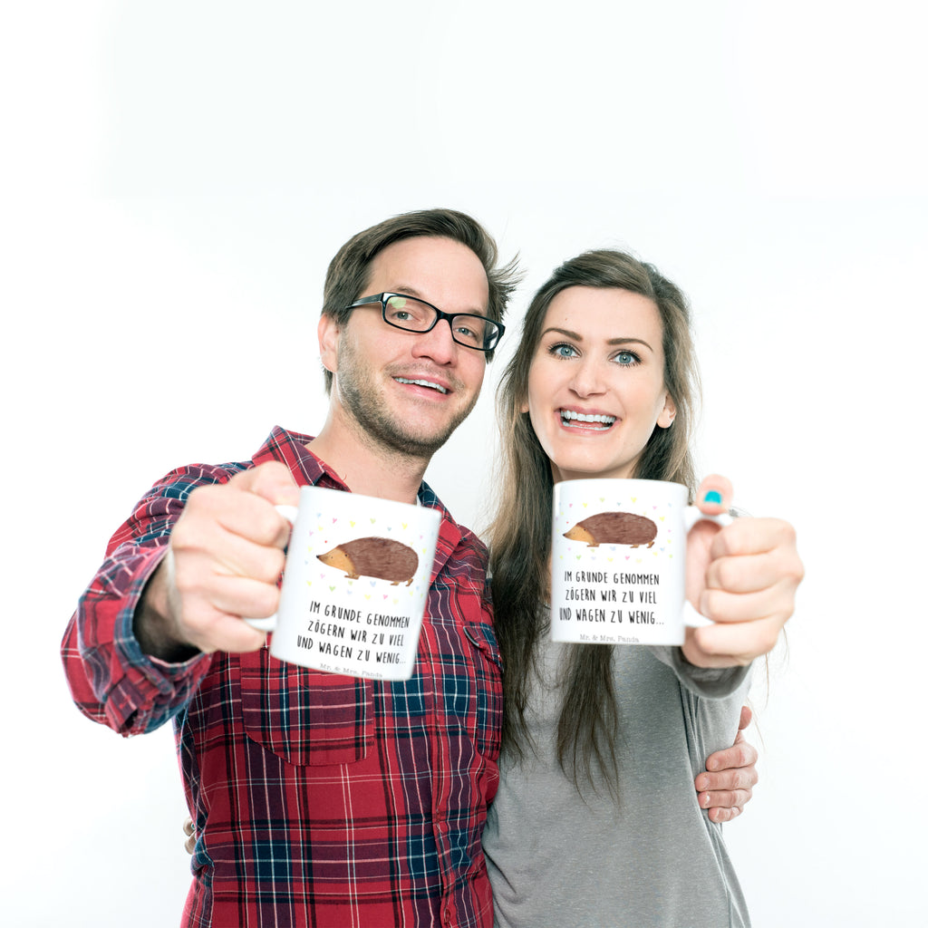 Tasse Igel Herzen Liebe, Herz, Herzen, Igel, Vertrauen, Kuss, Leben Becher, Kaffeetasse, Kaffeebecher, Tee, Frühstück, Büro  süße Tiermotive, gute Laune, lustige Sprüche, Tiere
