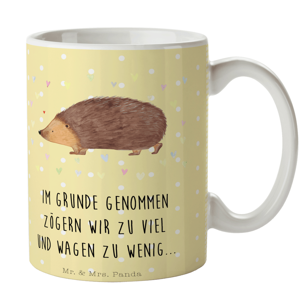 Tasse Igel Herzen Liebe, Herz, Herzen, Igel, Vertrauen, Kuss, Leben Becher, Kaffeetasse, Kaffeebecher, Tee, Frühstück, Büro  süße Tiermotive, gute Laune, lustige Sprüche, Tiere