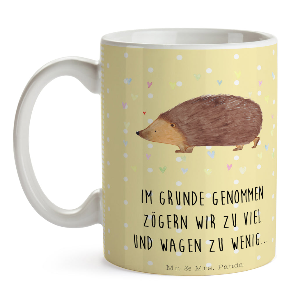 Tasse Igel Herzen Liebe, Herz, Herzen, Igel, Vertrauen, Kuss, Leben Becher, Kaffeetasse, Kaffeebecher, Tee, Frühstück, Büro  süße Tiermotive, gute Laune, lustige Sprüche, Tiere