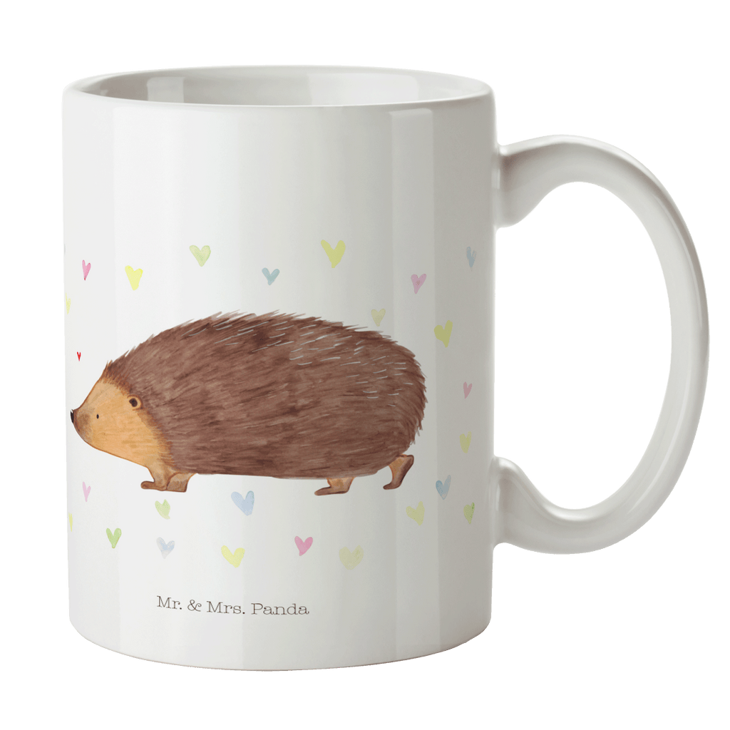 Tasse Igel Herzen Liebe, Herz, Herzen, Igel, Vertrauen, Kuss, Leben Becher, Kaffeetasse, Kaffeebecher, Tee, Frühstück, Büro  süße Tiermotive, gute Laune, lustige Sprüche, Tiere