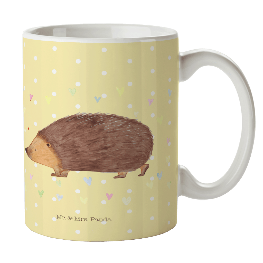 Tasse Igel Herzen Liebe, Herz, Herzen, Igel, Vertrauen, Kuss, Leben Becher, Kaffeetasse, Kaffeebecher, Tee, Frühstück, Büro  süße Tiermotive, gute Laune, lustige Sprüche, Tiere