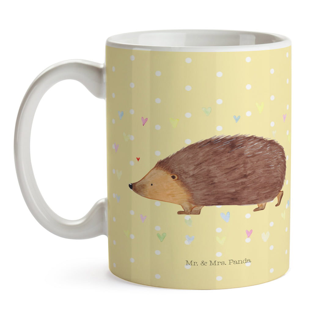 Tasse Igel Herzen Liebe, Herz, Herzen, Igel, Vertrauen, Kuss, Leben Becher, Kaffeetasse, Kaffeebecher, Tee, Frühstück, Büro  süße Tiermotive, gute Laune, lustige Sprüche, Tiere