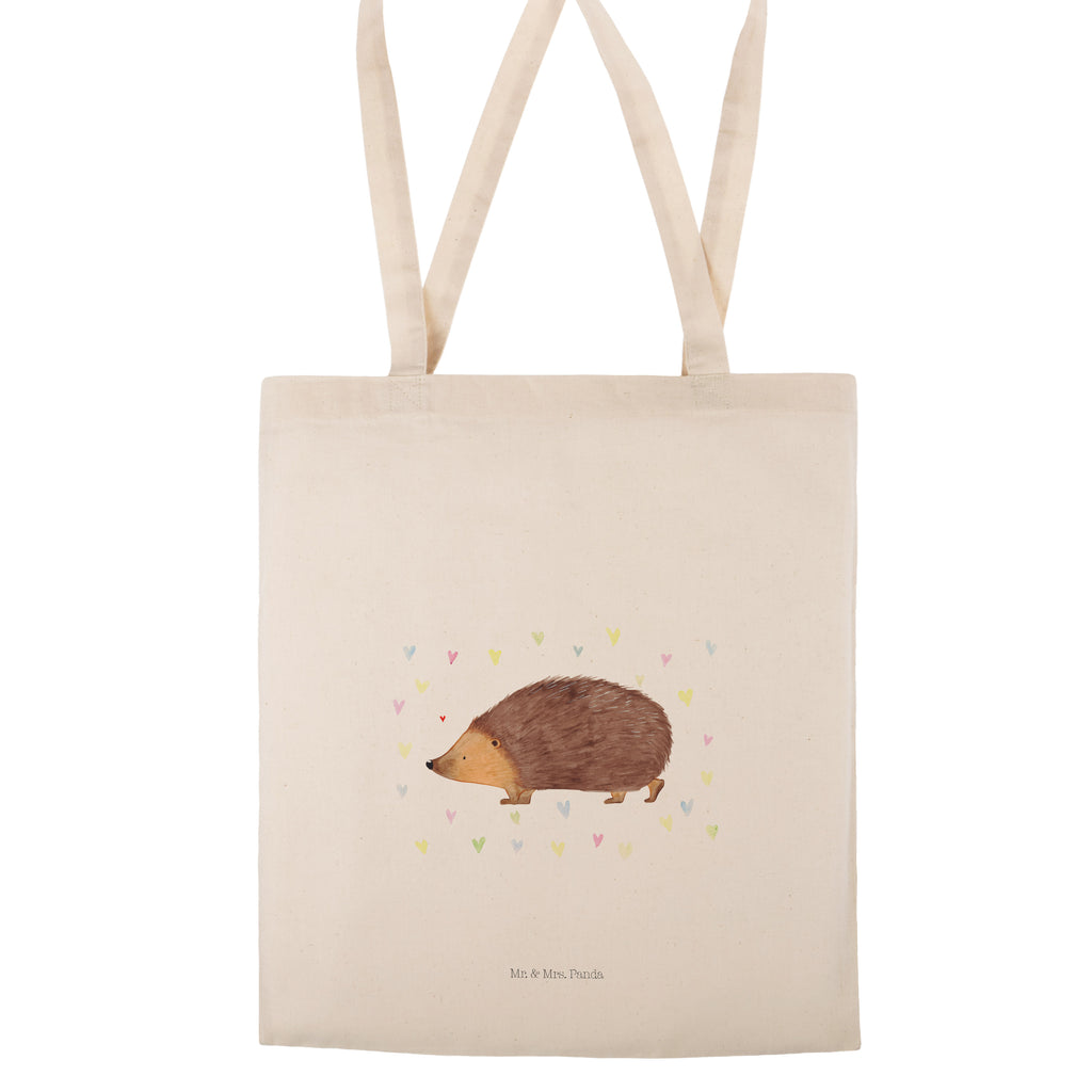 Tragetasche Igel Herzen Beuteltasche, Beutel, Einkaufstasche, Jutebeutel, Stoffbeutel, Tiermotive, Gute Laune, lustige Sprüche, Tiere, Liebe, Herz, Herzen, Igel, Vertrauen, Kuss, Leben