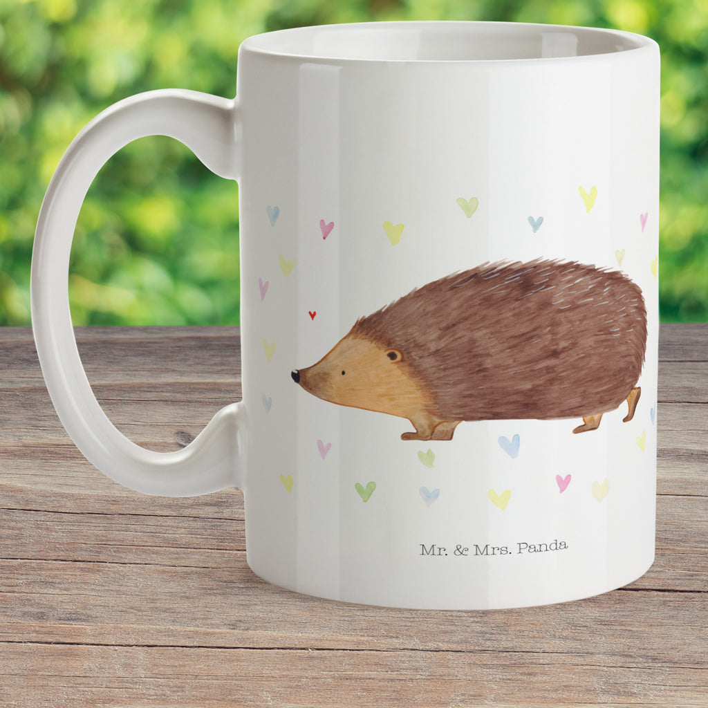 Kindertasse Igel Herzen Kunststoff Tasse, Kindergarten, Tasse, Trinkbecher, Camping Becher, Kaffeetasse, Kunststoffbecher, Kindergartenbecher, Outdoorgeschirr, Kunststoffgeschirr, Reisebecher, Reisetasse, Kinderbecher, Tiermotive, Gute Laune, lustige Sprüche, Tiere, Liebe, Herz, Herzen, Igel, Vertrauen, Kuss, Leben