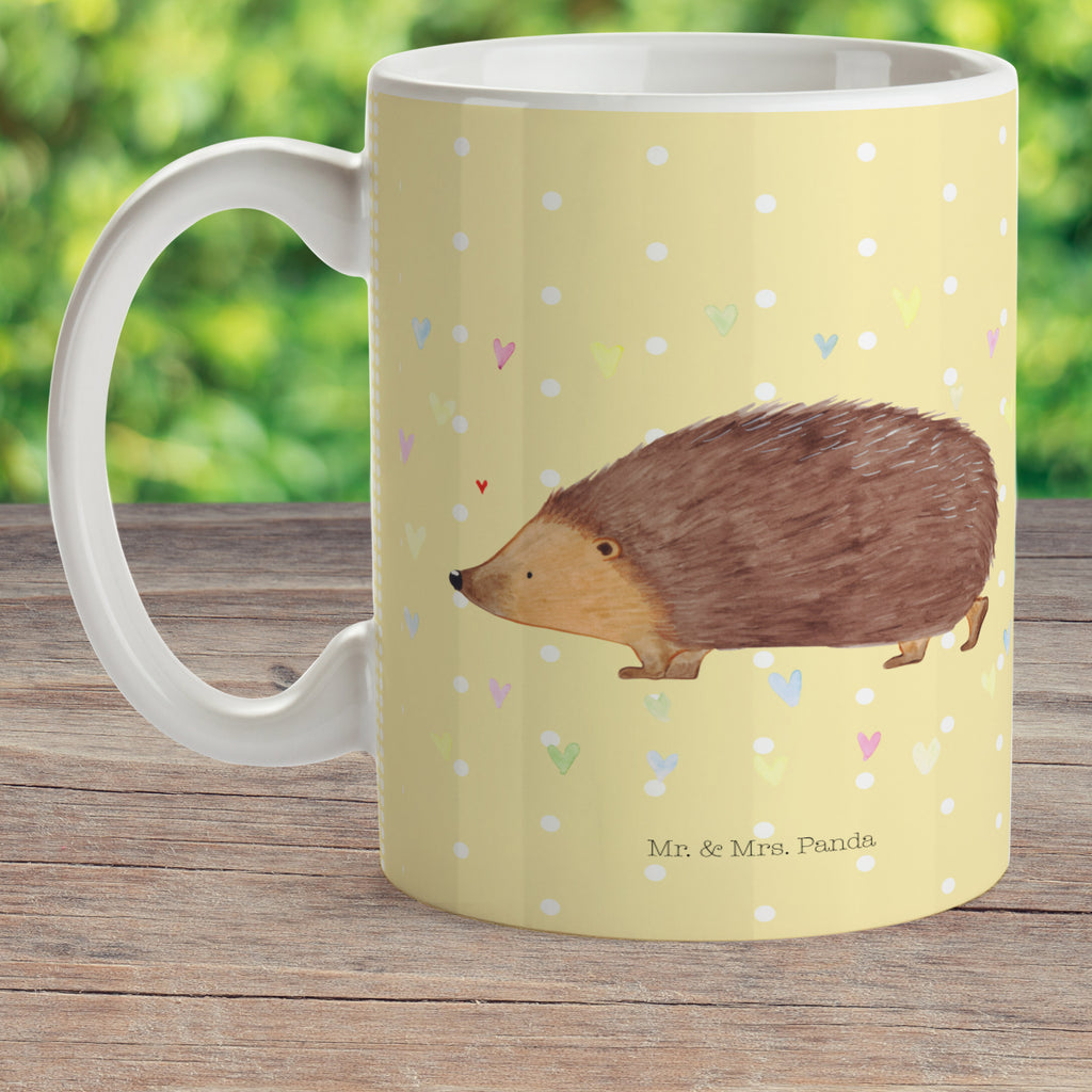 Kindertasse Igel Herzen Kunststoff Tasse, Kindergarten, Tasse, Trinkbecher, Camping Becher, Kaffeetasse, Kunststoffbecher, Kindergartenbecher, Outdoorgeschirr, Kunststoffgeschirr, Reisebecher, Reisetasse, Kinderbecher, Tiermotive, Gute Laune, lustige Sprüche, Tiere, Liebe, Herz, Herzen, Igel, Vertrauen, Kuss, Leben