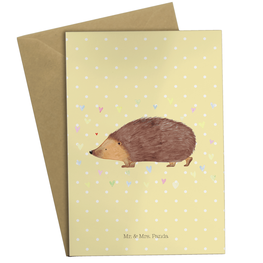 Grußkarte Igel Herzen Klappkarte, Einladungskarte, Glückwunschkarte, Hochzeitskarte, Geburtstagskarte, Karte, Tiermotive, Gute Laune, lustige Sprüche, Tiere, Liebe, Herz, Herzen, Igel, Vertrauen, Kuss, Leben