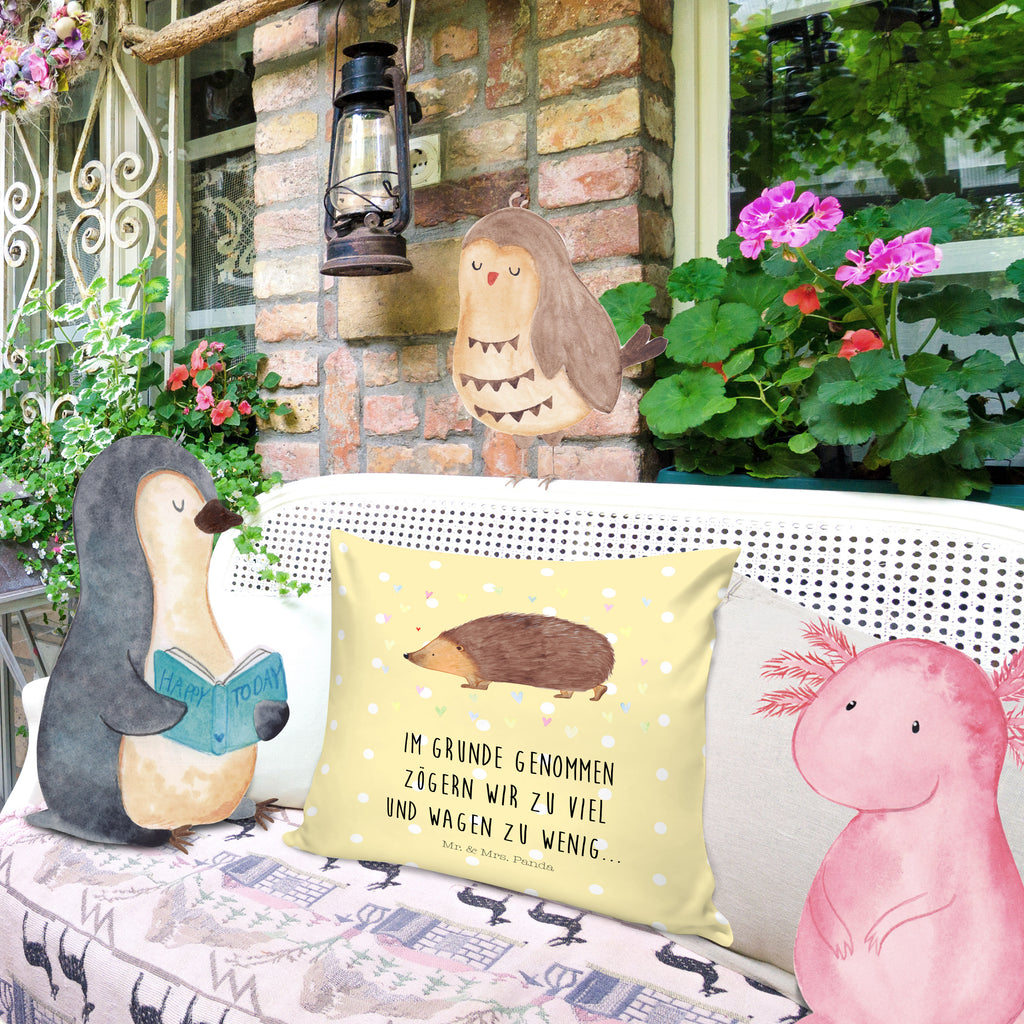 40x40 Kissen Igel Herzen Kissenhülle, Kopfkissen, Sofakissen, Dekokissen, Motivkissen, Tiermotive, Gute Laune, lustige Sprüche, Tiere, Liebe, Herz, Herzen, Igel, Vertrauen, Kuss, Leben