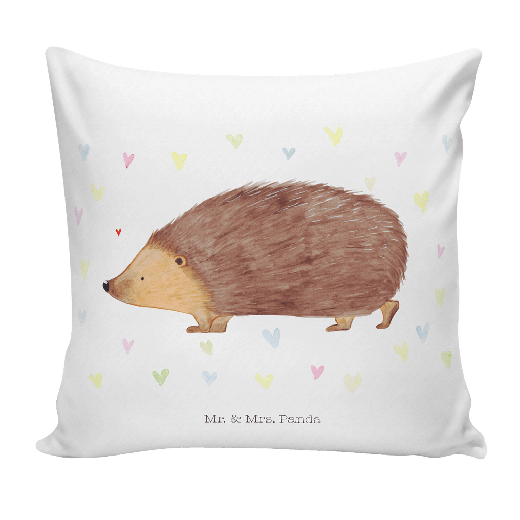 40x40 Kissen Igel Herzen Kissenhülle, Kopfkissen, Sofakissen, Dekokissen, Motivkissen, Tiermotive, Gute Laune, lustige Sprüche, Tiere, Liebe, Herz, Herzen, Igel, Vertrauen, Kuss, Leben