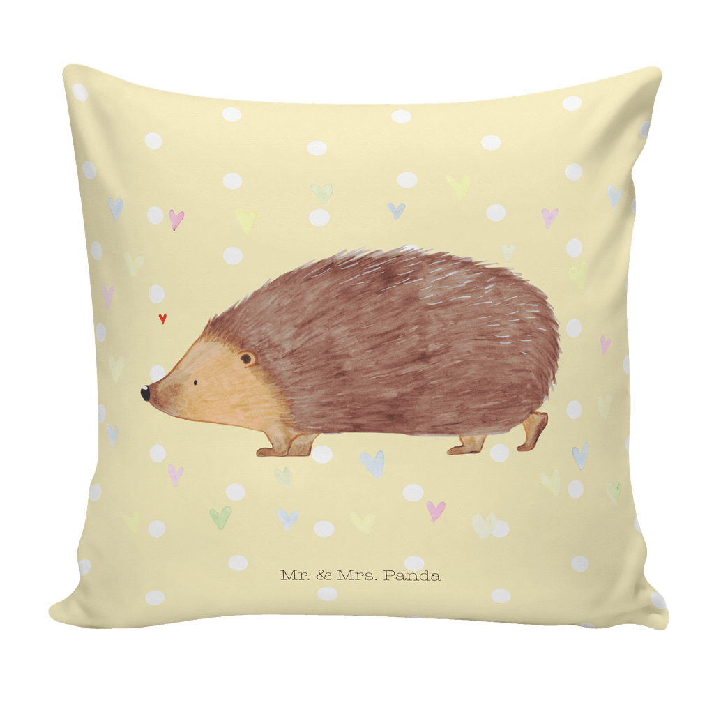 40x40 Kissen Igel Herzen Kissenhülle, Kopfkissen, Sofakissen, Dekokissen, Motivkissen, Tiermotive, Gute Laune, lustige Sprüche, Tiere, Liebe, Herz, Herzen, Igel, Vertrauen, Kuss, Leben