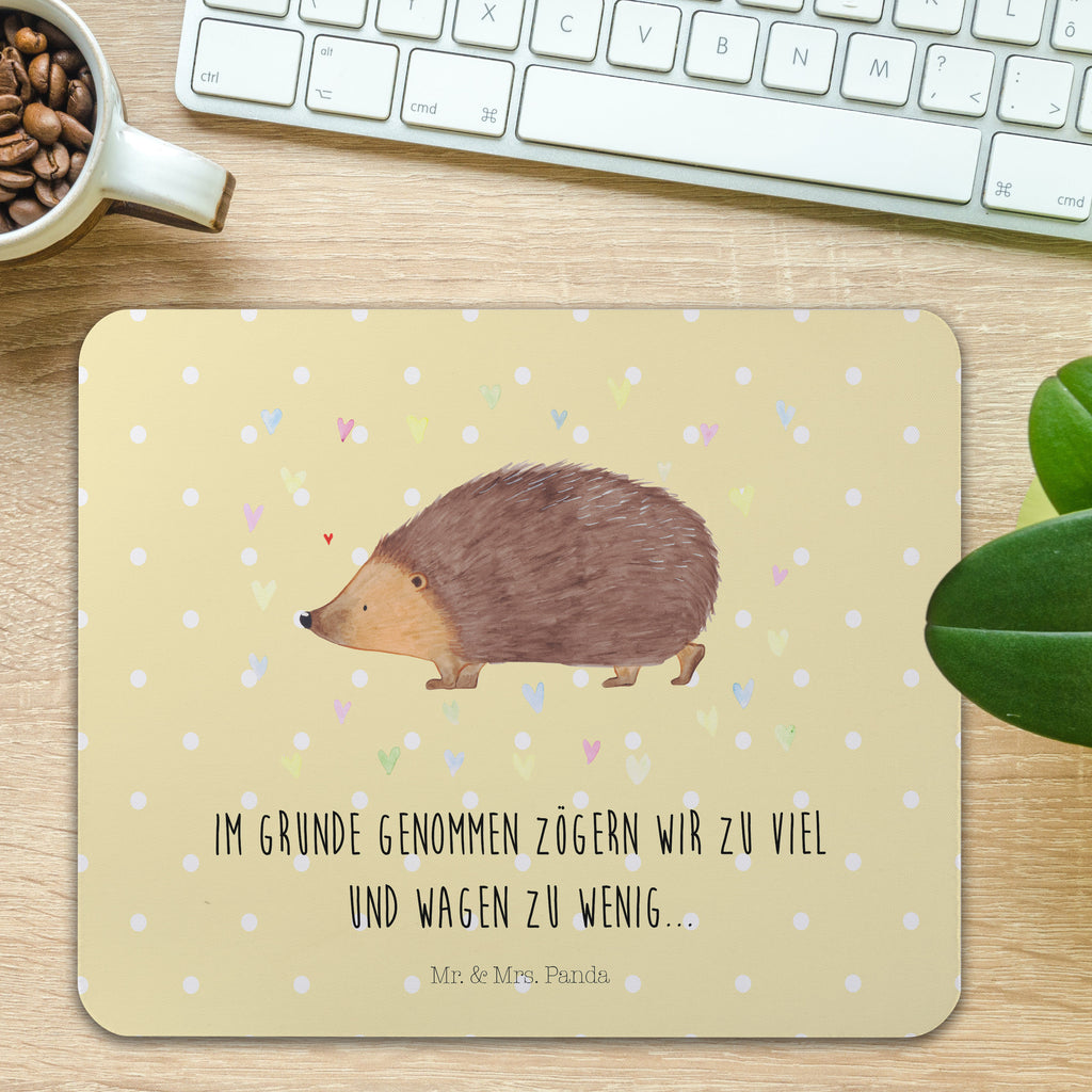 Mauspad Igel Herzen Mousepad, Computer zubehör, Büroausstattung, PC Zubehör, Arbeitszimmer, Mauspad, Einzigartiges Mauspad, Designer Mauspad, Tiermotive, Gute Laune, lustige Sprüche, Tiere, Liebe, Herz, Herzen, Igel, Vertrauen, Kuss, Leben