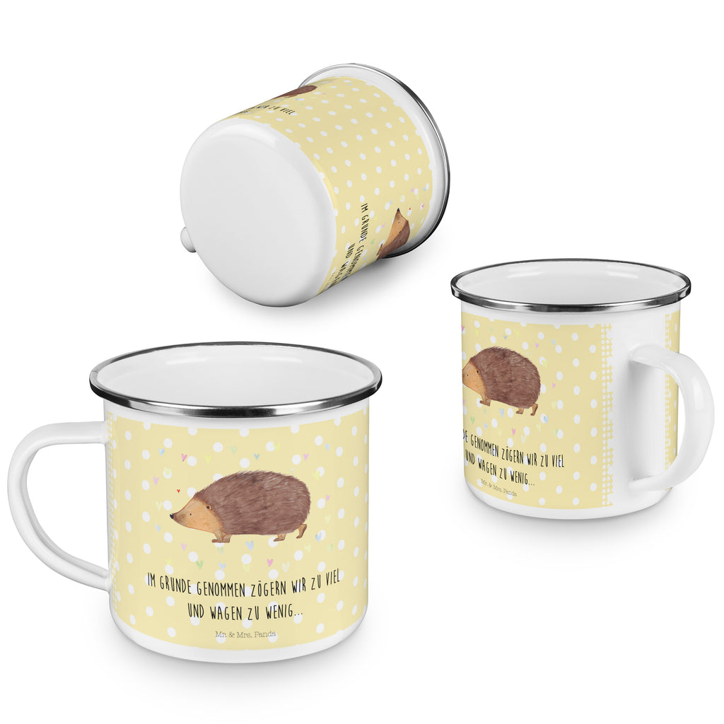 Camping Emaille Tasse Igel Herzen Campingtasse, Trinkbecher, Metalltasse, Outdoor Tasse, Emaille Trinkbecher, Blechtasse Outdoor, Emaille Campingbecher, Edelstahl Trinkbecher, Metalltasse für Camping, Kaffee Blechtasse, Camping Tasse Metall, Tiermotive, Gute Laune, lustige Sprüche, Tiere, Liebe, Herz, Herzen, Igel, Vertrauen, Kuss, Leben