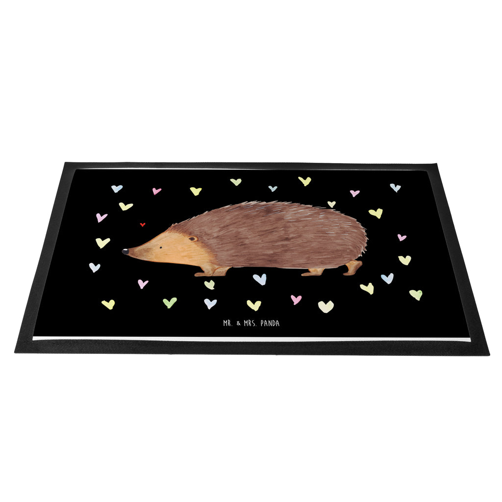 Fußmatte Igel Herzen Liebe, Herz, Herzen, Igel, Vertrauen, Kuss, Leben Türvorleger, Schmutzmatte, Fußabtreter, Matte, Schmutzfänger, Fußabstreifer, Schmutzfangmatte, Türmatte, Motivfußmatte,  Haustürmatte, Vorleger  süße Tiermotive, gute Laune, lustige Sprüche, Tiere