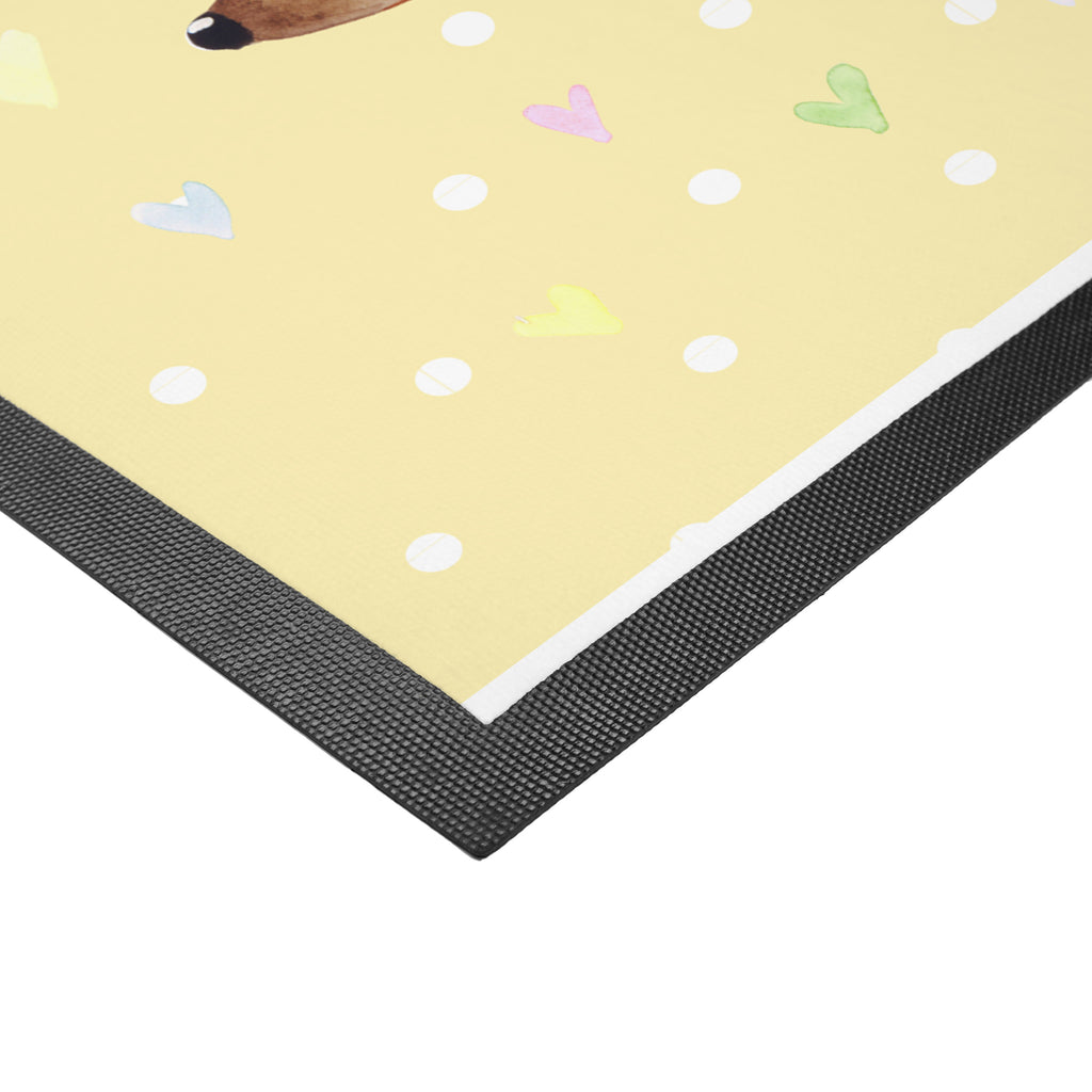 Fußmatte Igel Herzen Liebe, Herz, Herzen, Igel, Vertrauen, Kuss, Leben Türvorleger, Schmutzmatte, Fußabtreter, Matte, Schmutzfänger, Fußabstreifer, Schmutzfangmatte, Türmatte, Motivfußmatte,  Haustürmatte, Vorleger  süße Tiermotive, gute Laune, lustige Sprüche, Tiere